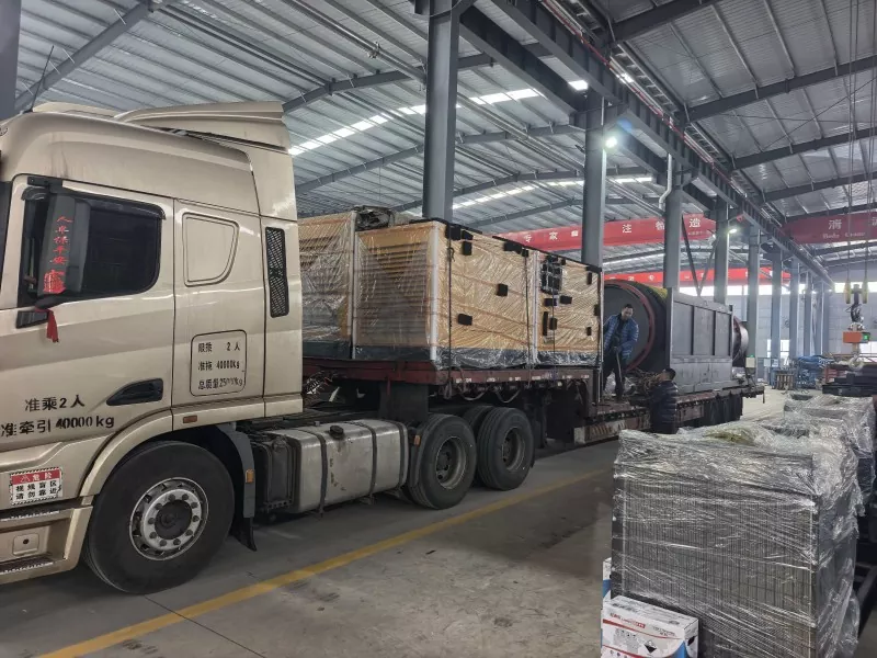 Jinqi مائننگ مشينري روس ڏانهن ڊرم کي الڳ ڪرڻ ۽ سپورٽ سامان جو هڪ بيچ موڪلي ٿو